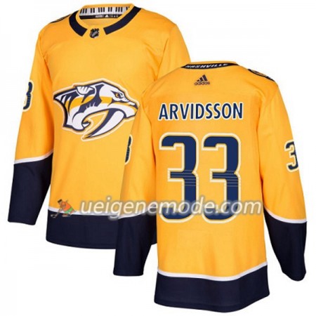 Herren Eishockey Nashville Predators Trikot Viktor Arvidsson 33 Adidas 2017-2018 Gold Authentic